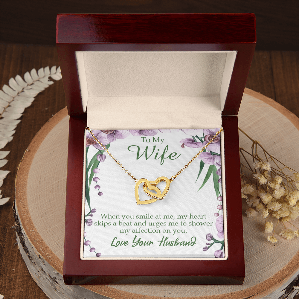 To My Wife When You Smile at Me Inseparable Necklace-Express Your Love Gifts