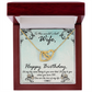 To My Wife When You Turn 100 Birthday Message Inseparable Necklace-Express Your Love Gifts