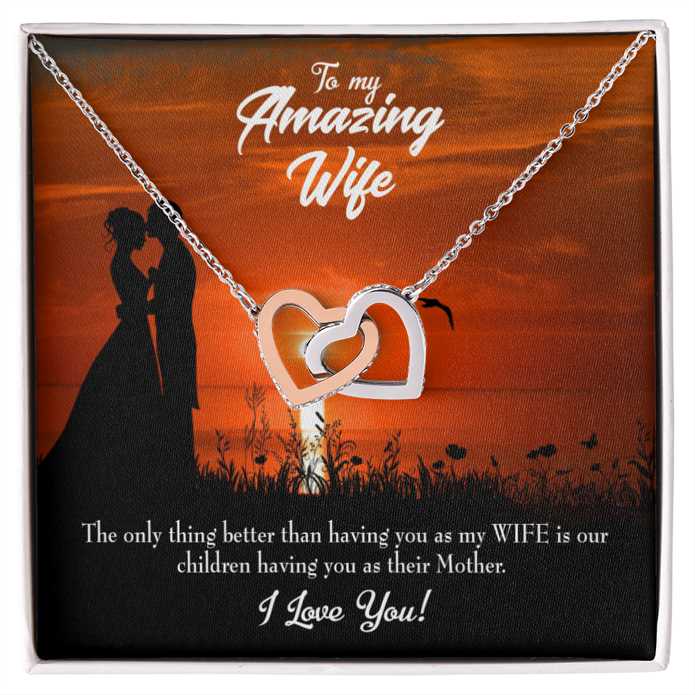 To My Wife Wife and Mother Inseparable Necklace-Express Your Love Gifts