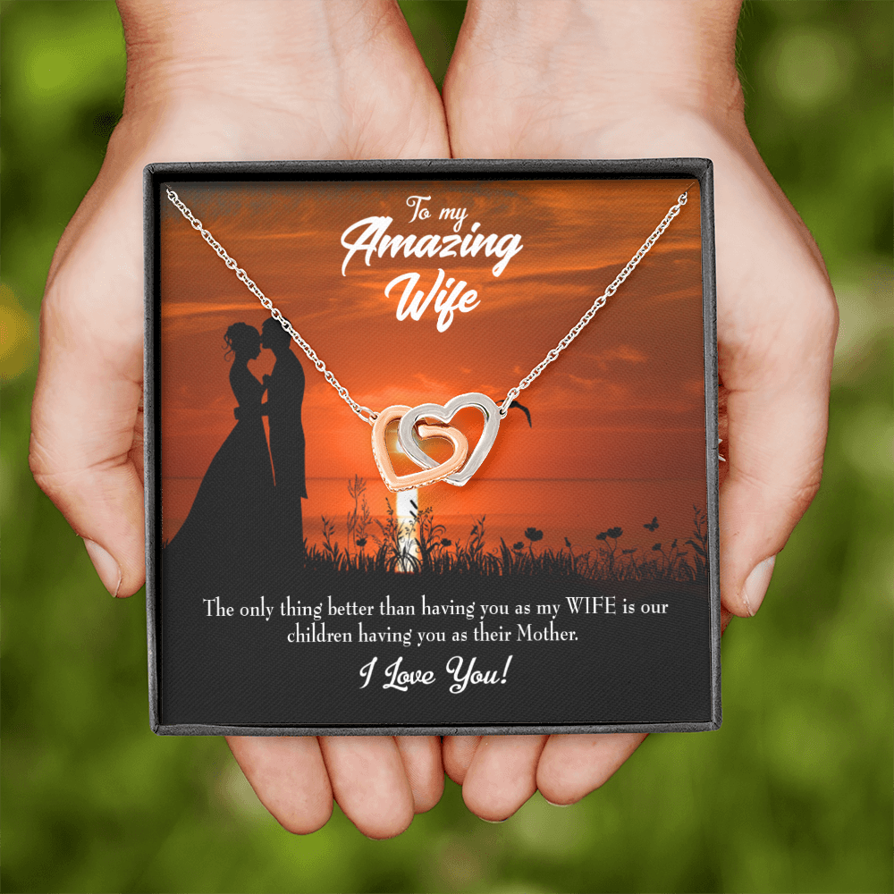 To My Wife Wife and Mother Inseparable Necklace-Express Your Love Gifts