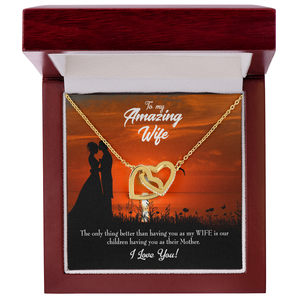 To My Wife Wife and Mother Inseparable Necklace-Express Your Love Gifts