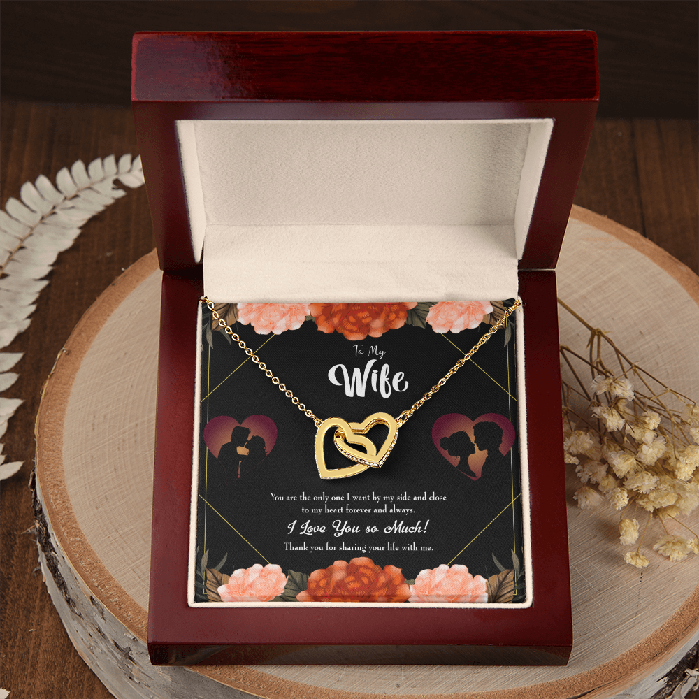 To My Wife Wife by my Side Inseparable Necklace-Express Your Love Gifts