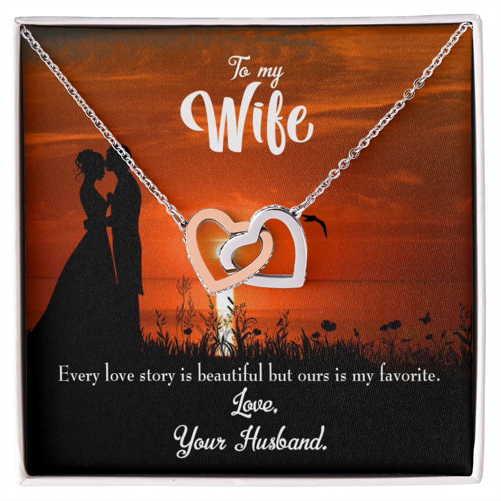 To My Wife Wife Love Story Inseparable Necklace-Express Your Love Gifts