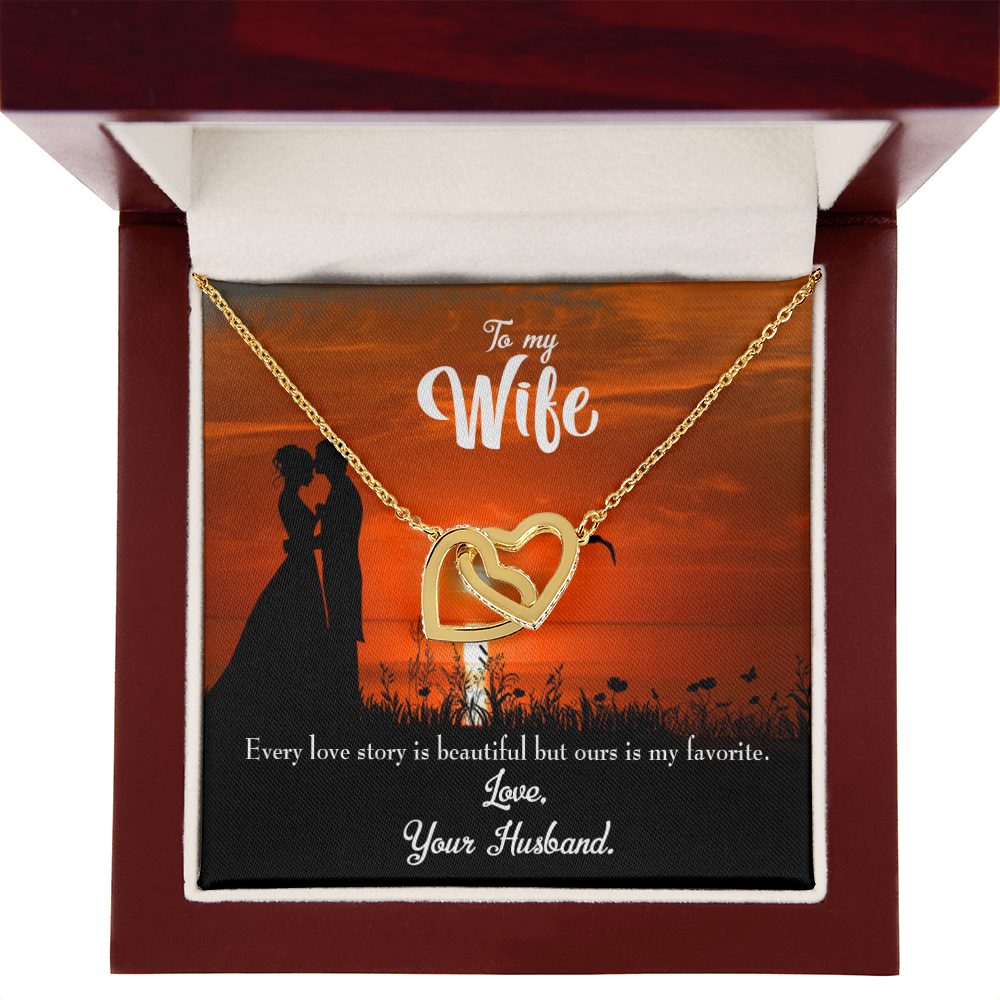 To My Wife Wife Love Story Inseparable Necklace-Express Your Love Gifts