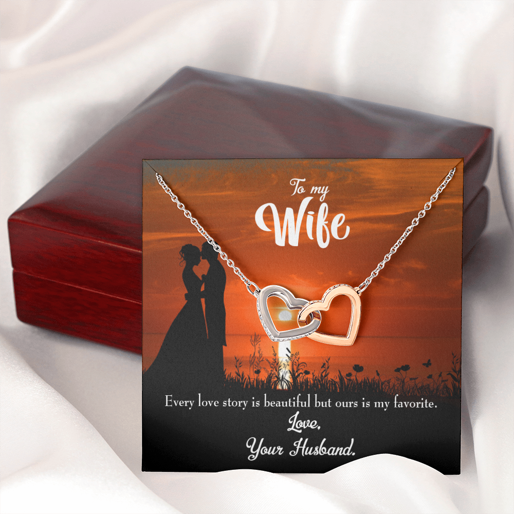 To My Wife Wife Love Story Inseparable Necklace-Express Your Love Gifts