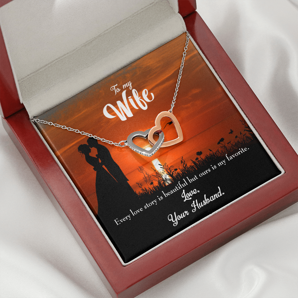 To My Wife Wife Love Story Inseparable Necklace-Express Your Love Gifts