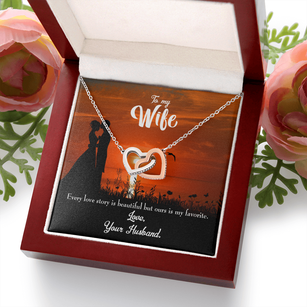 To My Wife Wife Love Story Inseparable Necklace-Express Your Love Gifts