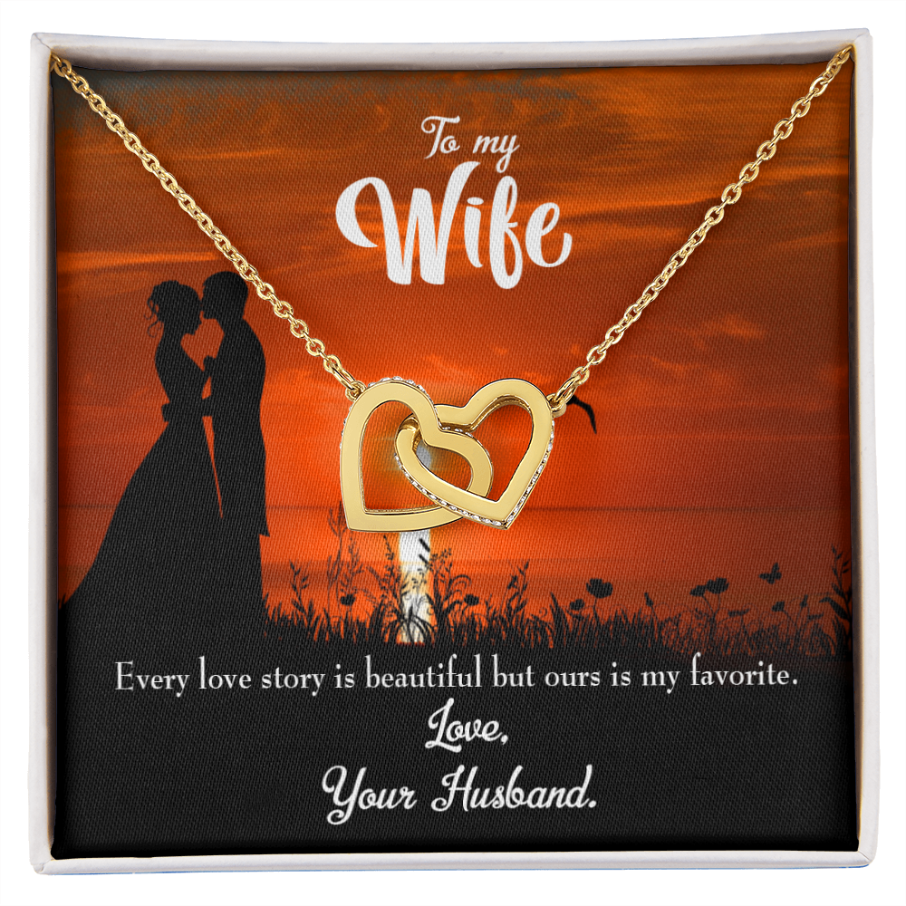 To My Wife Wife Love Story Inseparable Necklace-Express Your Love Gifts