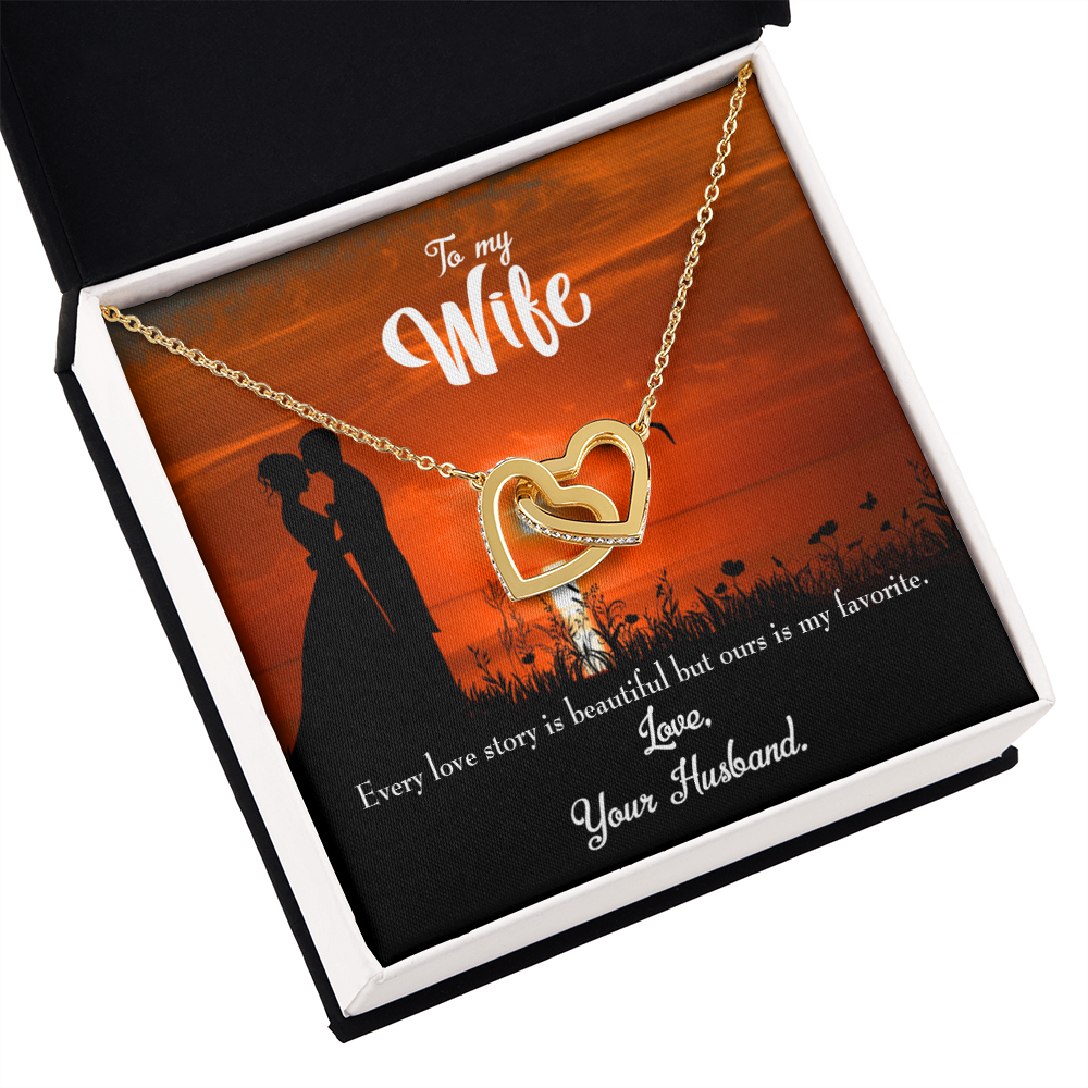 To My Wife Wife Love Story Inseparable Necklace-Express Your Love Gifts