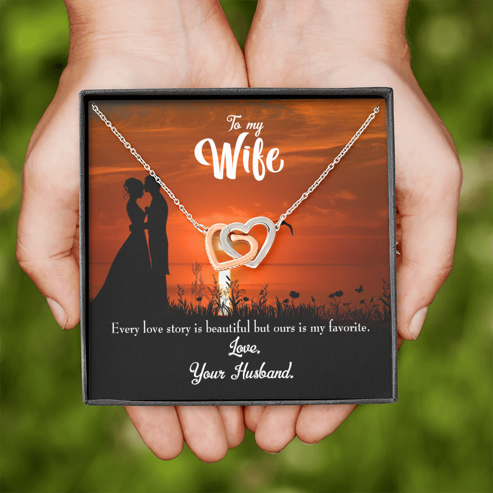 To My Wife Wife Love Story Inseparable Necklace-Express Your Love Gifts