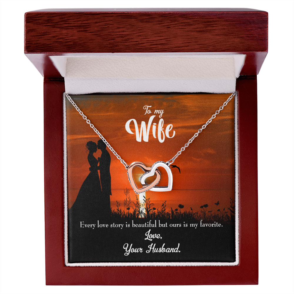 To My Wife Wife Love Story Inseparable Necklace-Express Your Love Gifts