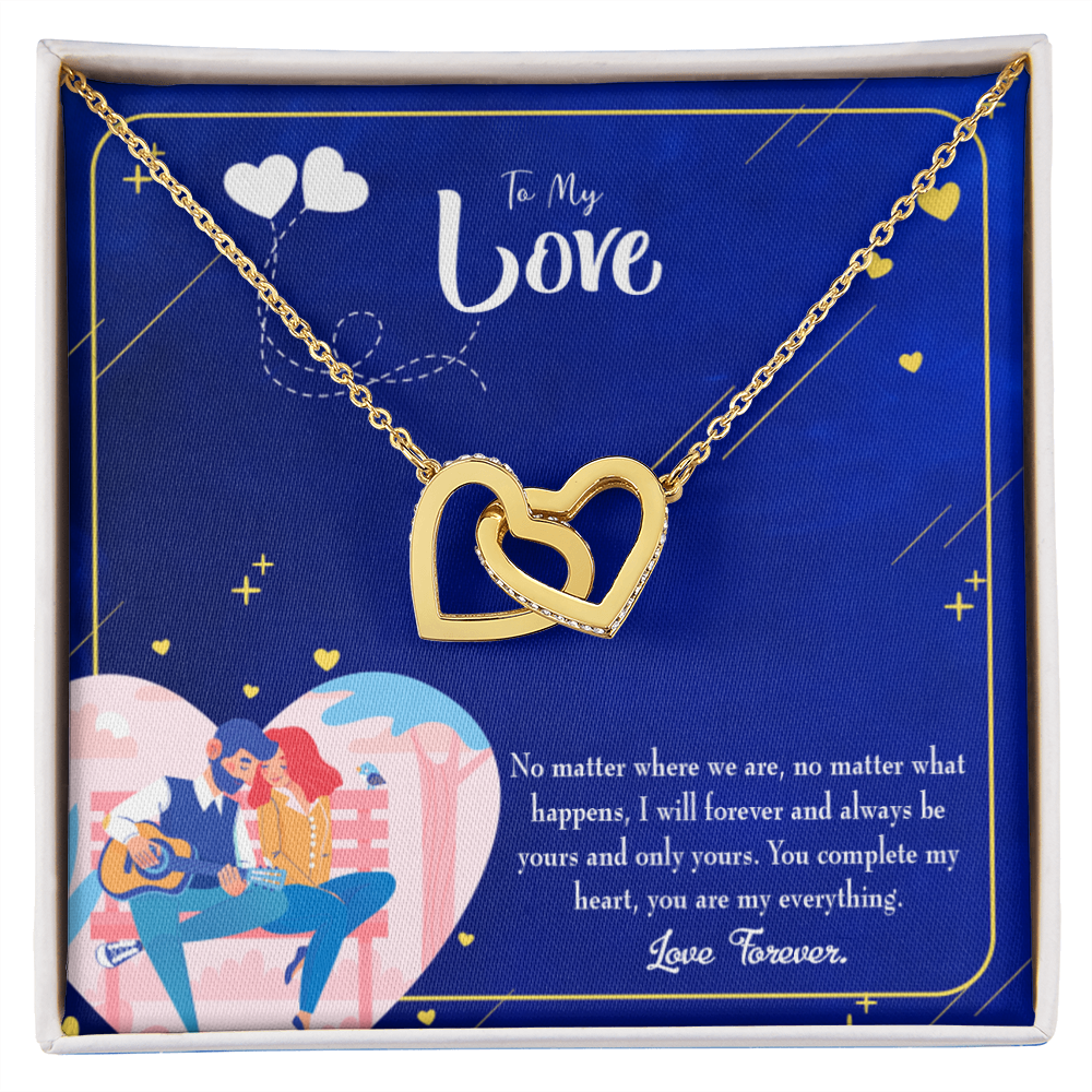 To My Wife Wife You Complete Me Inseparable Necklace-Express Your Love Gifts