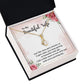 To My Wife Wine Gets Sweeter Alluring Ribbon Necklace Message Card-Express Your Love Gifts