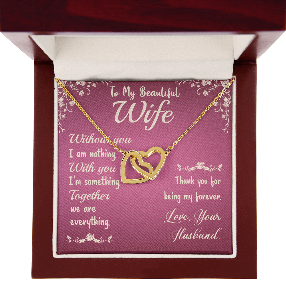 To My Wife Without You I Am Nothing Inseparable Necklace-Express Your Love Gifts