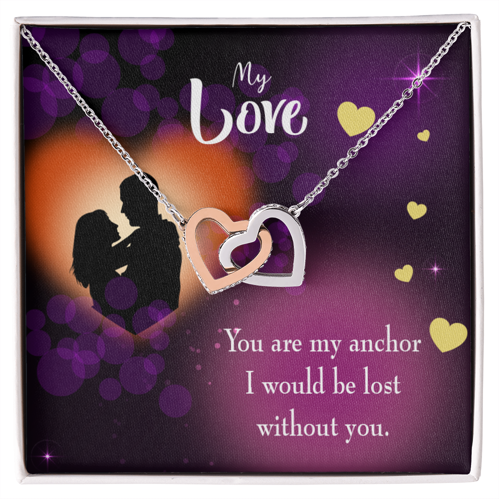 To My Wife You Are my Anchor Inseparable Necklace-Express Your Love Gifts