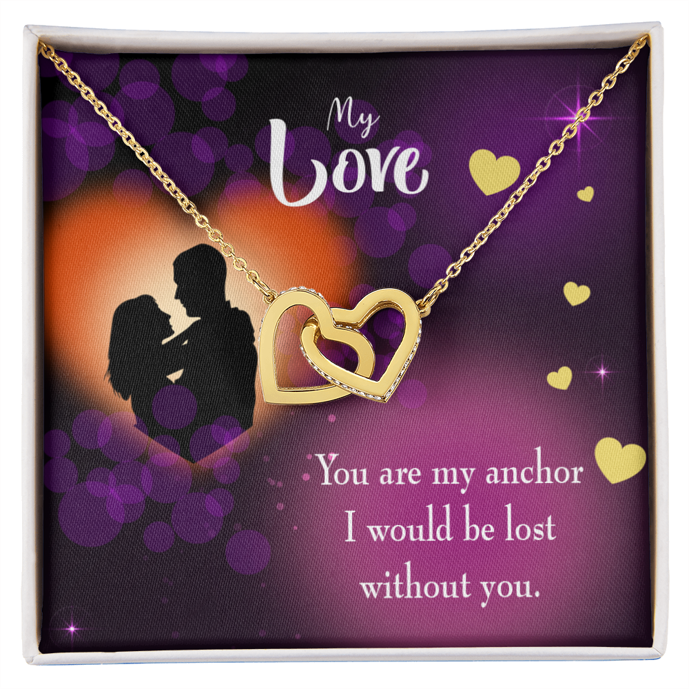 To My Wife You Are my Anchor Inseparable Necklace-Express Your Love Gifts
