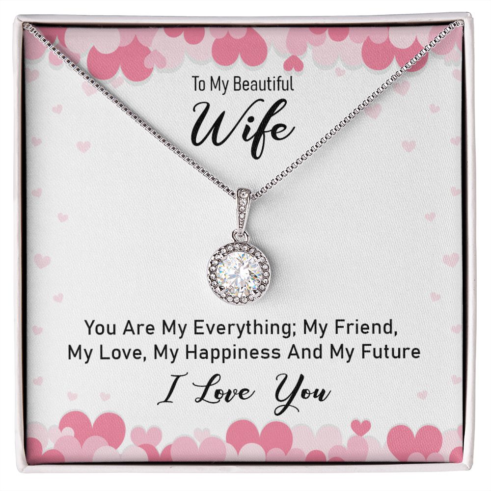 To My Wife You Are My Everything Eternal Hope Necklace Message Card-Express Your Love Gifts