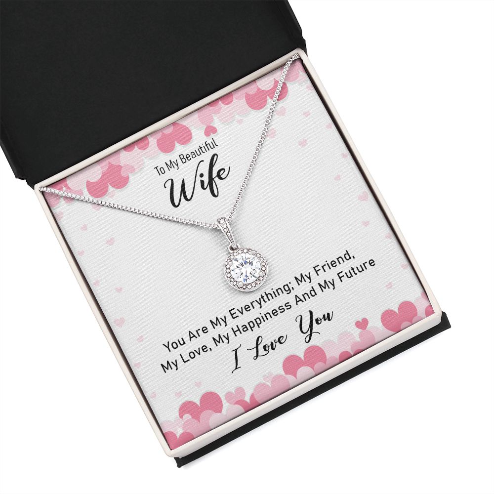 To My Wife You Are My Everything Eternal Hope Necklace Message Card-Express Your Love Gifts