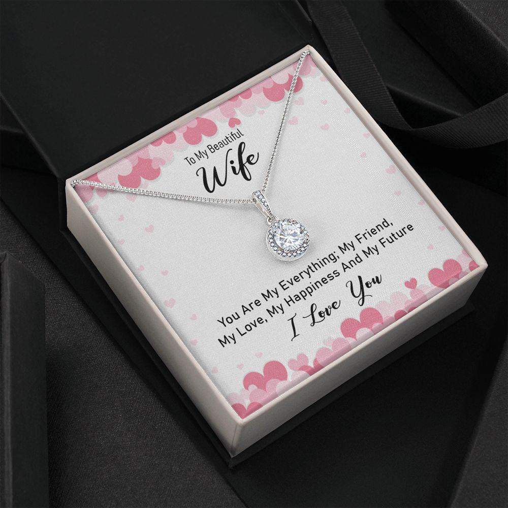 To My Wife You Are My Everything Eternal Hope Necklace Message Card-Express Your Love Gifts