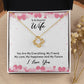 To My Wife You Are My Everything Infinity Knot Necklace Message Card-Express Your Love Gifts