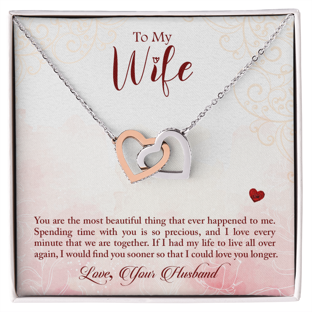 To My Wife You Are The Most Beautiful Thing Inseparable Necklace-Express Your Love Gifts