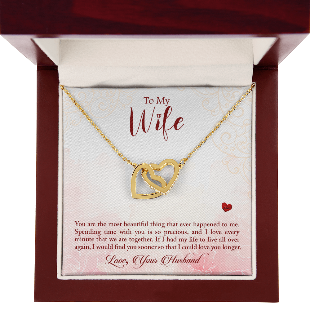 To My Wife You Are The Most Beautiful Thing Inseparable Necklace-Express Your Love Gifts