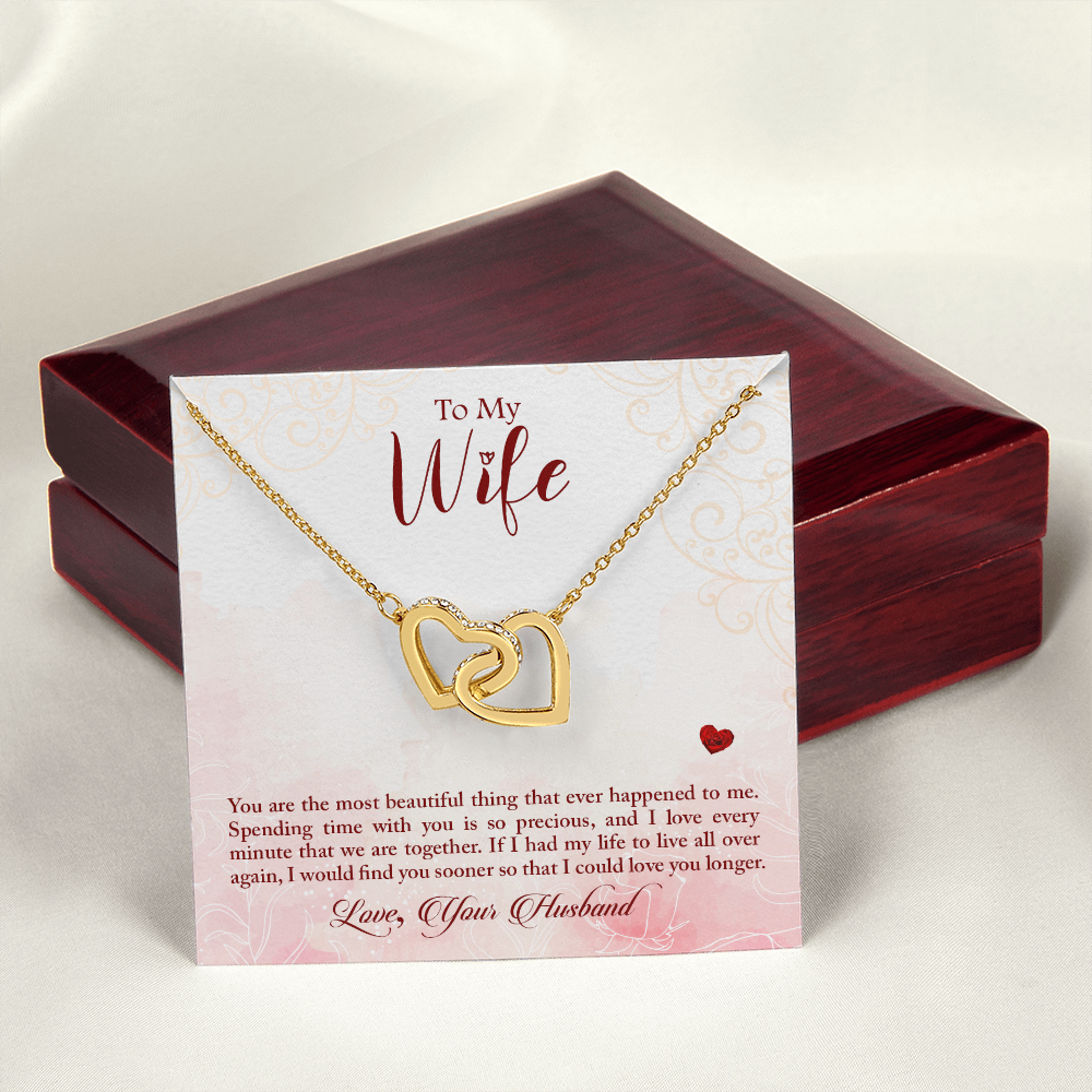 To My Wife You Are The Most Beautiful Thing Inseparable Necklace-Express Your Love Gifts