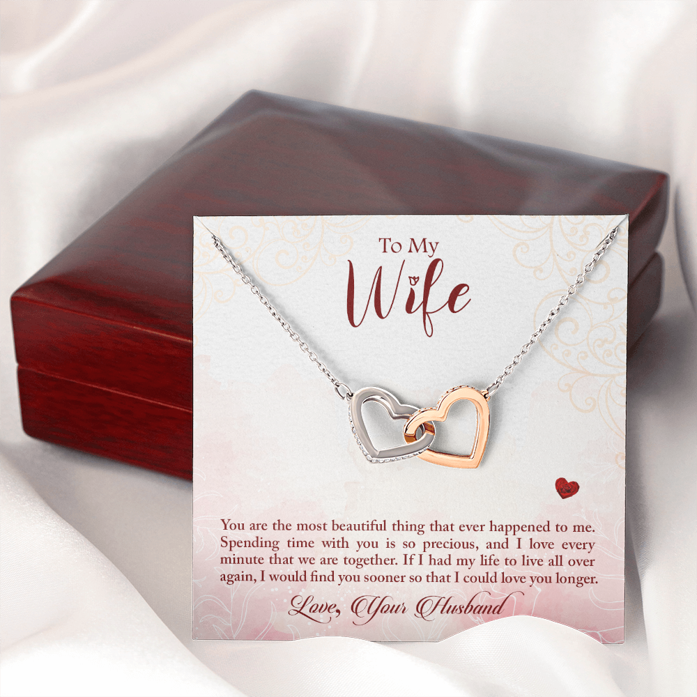 To My Wife You Are The Most Beautiful Thing Inseparable Necklace-Express Your Love Gifts