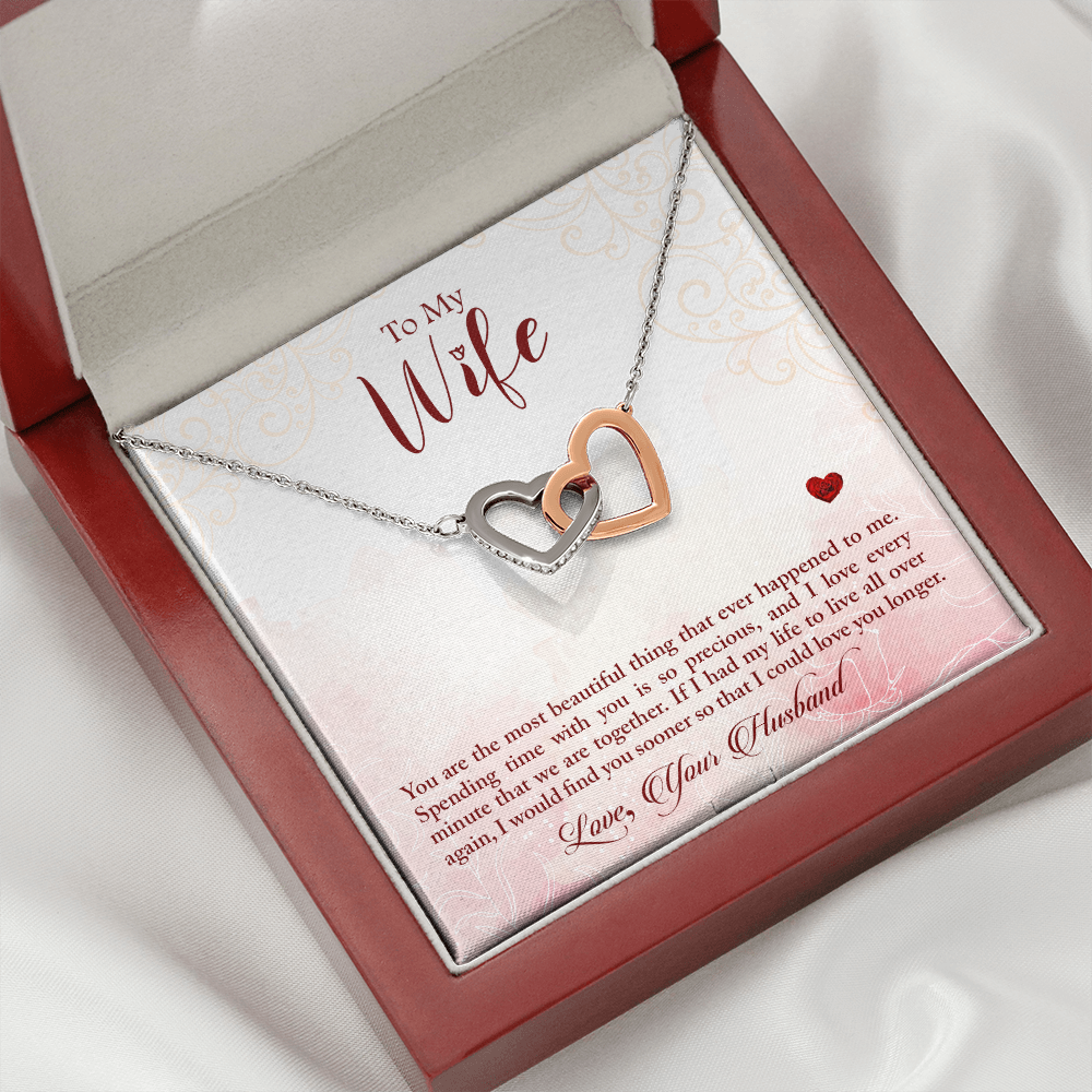 To My Wife You Are The Most Beautiful Thing Inseparable Necklace-Express Your Love Gifts