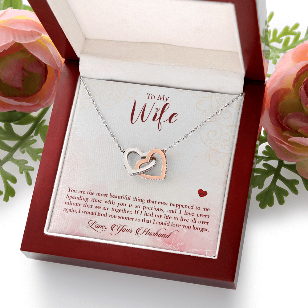 To My Wife You Are The Most Beautiful Thing Inseparable Necklace-Express Your Love Gifts