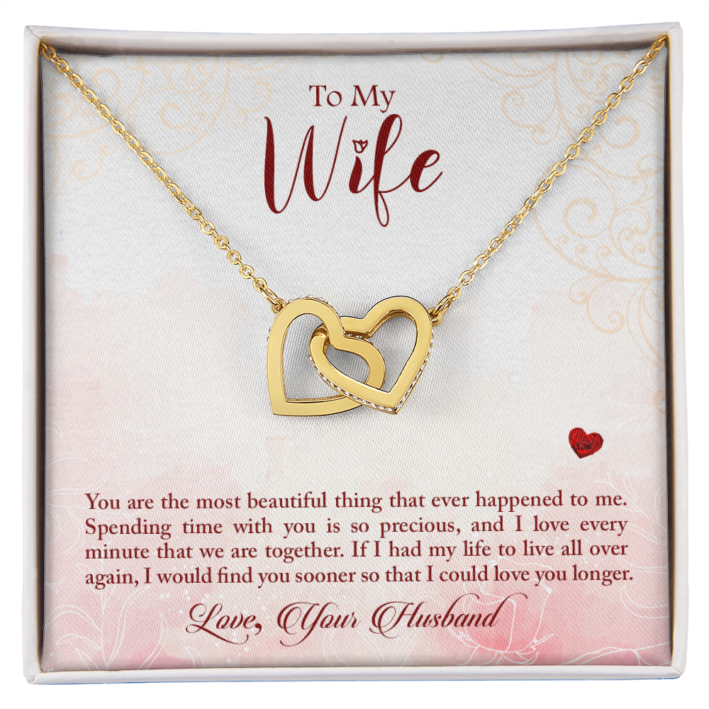 To My Wife You Are The Most Beautiful Thing Inseparable Necklace-Express Your Love Gifts