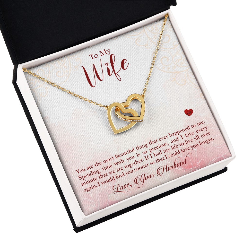 To My Wife You Are The Most Beautiful Thing Inseparable Necklace-Express Your Love Gifts