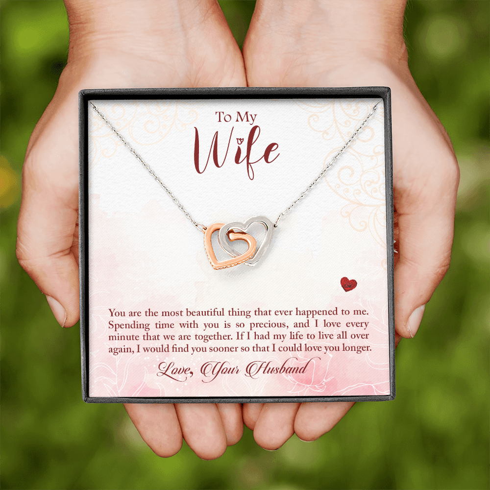 To My Wife You Are The Most Beautiful Thing Inseparable Necklace-Express Your Love Gifts