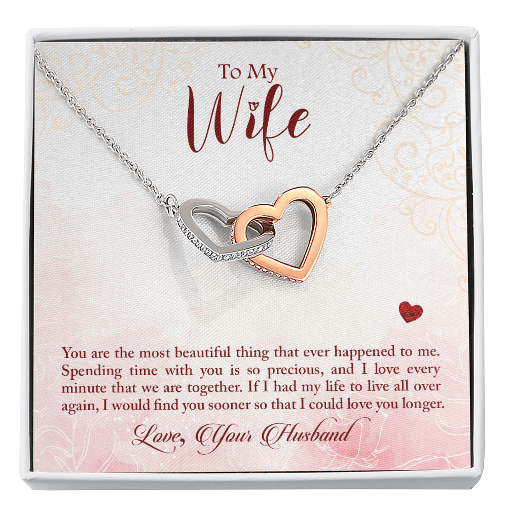 To My Wife You Are The Most Beautiful Thing Inseparable Necklace-Express Your Love Gifts