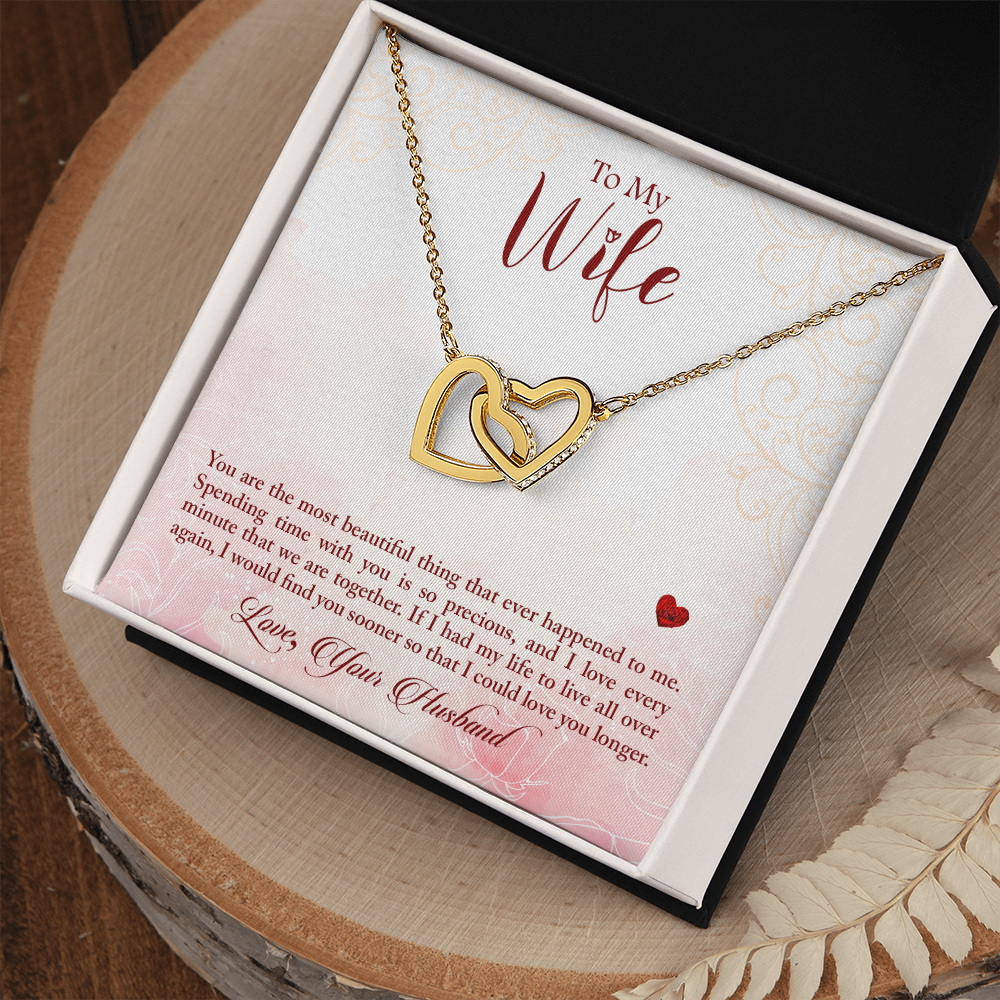 To My Wife You Are The Most Beautiful Thing Inseparable Necklace-Express Your Love Gifts