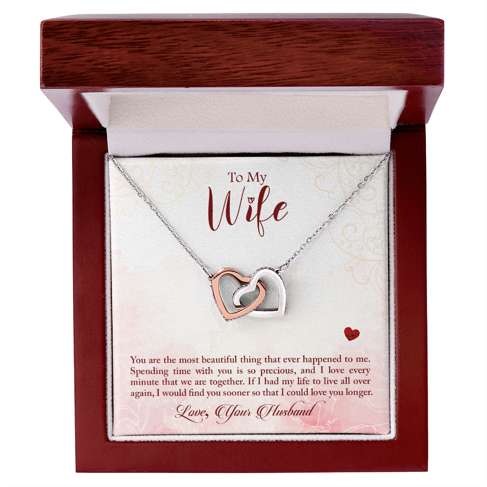 To My Wife You Are The Most Beautiful Thing Inseparable Necklace-Express Your Love Gifts