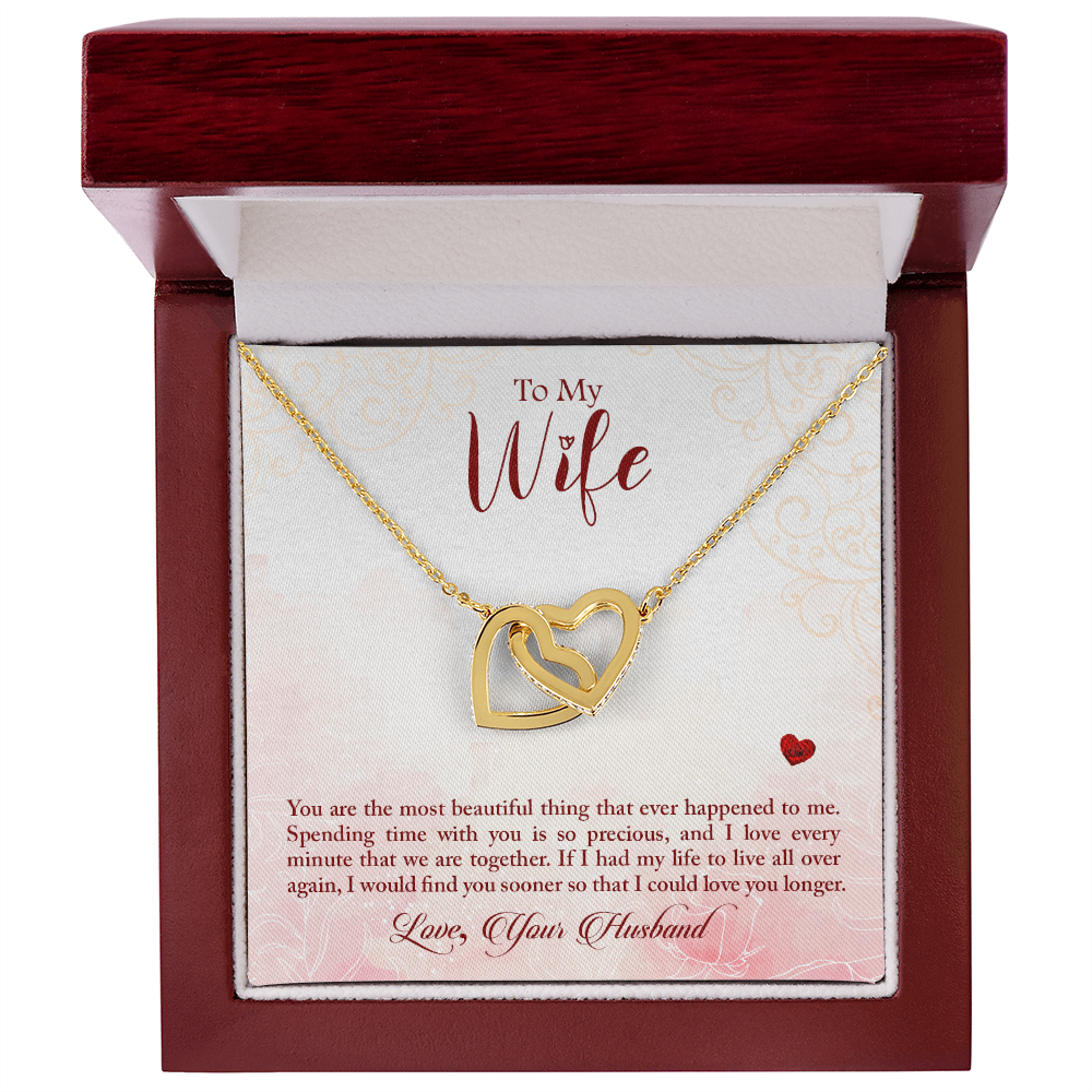 To My Wife You Are The Most Beautiful Thing Inseparable Necklace-Express Your Love Gifts