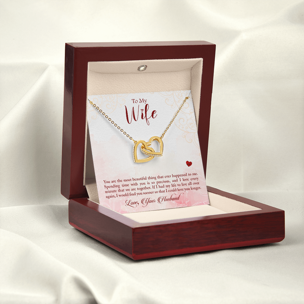 To My Wife You Are The Most Beautiful Thing Inseparable Necklace-Express Your Love Gifts