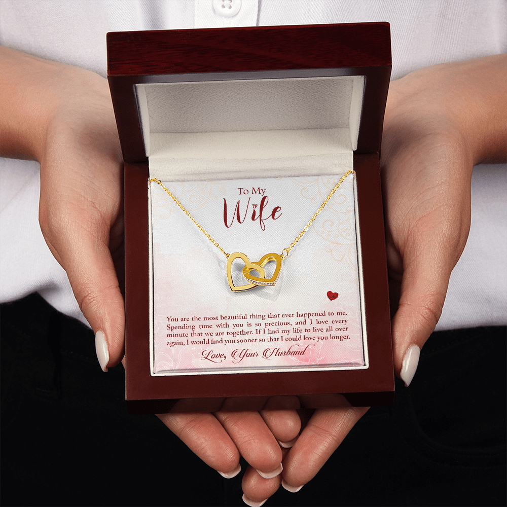 To My Wife You Are The Most Beautiful Thing Inseparable Necklace-Express Your Love Gifts