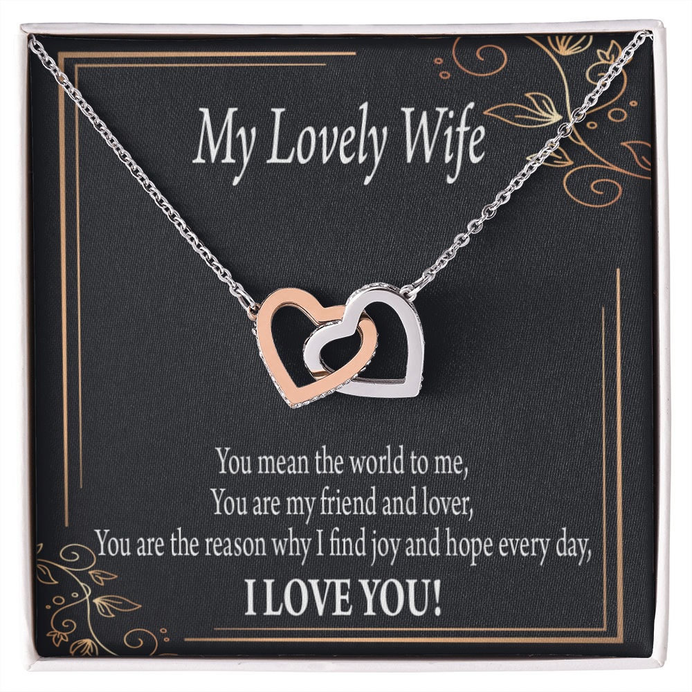 To My Wife You Are The Reason Inseparable Necklace-Express Your Love Gifts