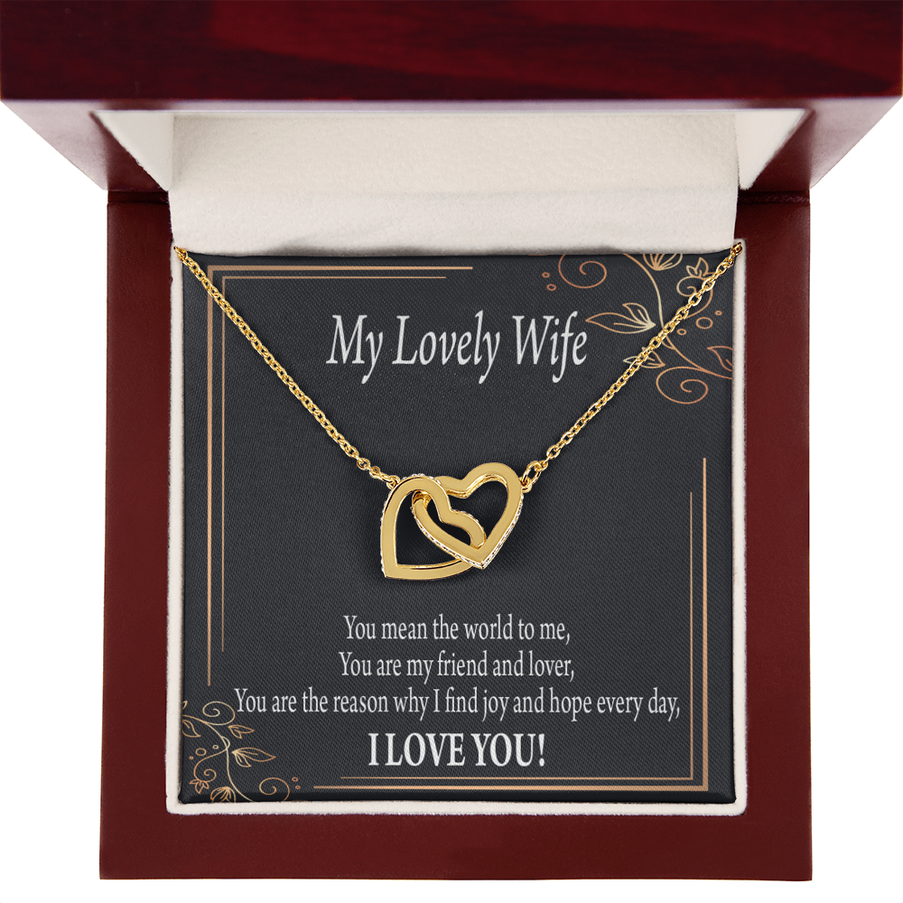 To My Wife You Are The Reason Inseparable Necklace-Express Your Love Gifts