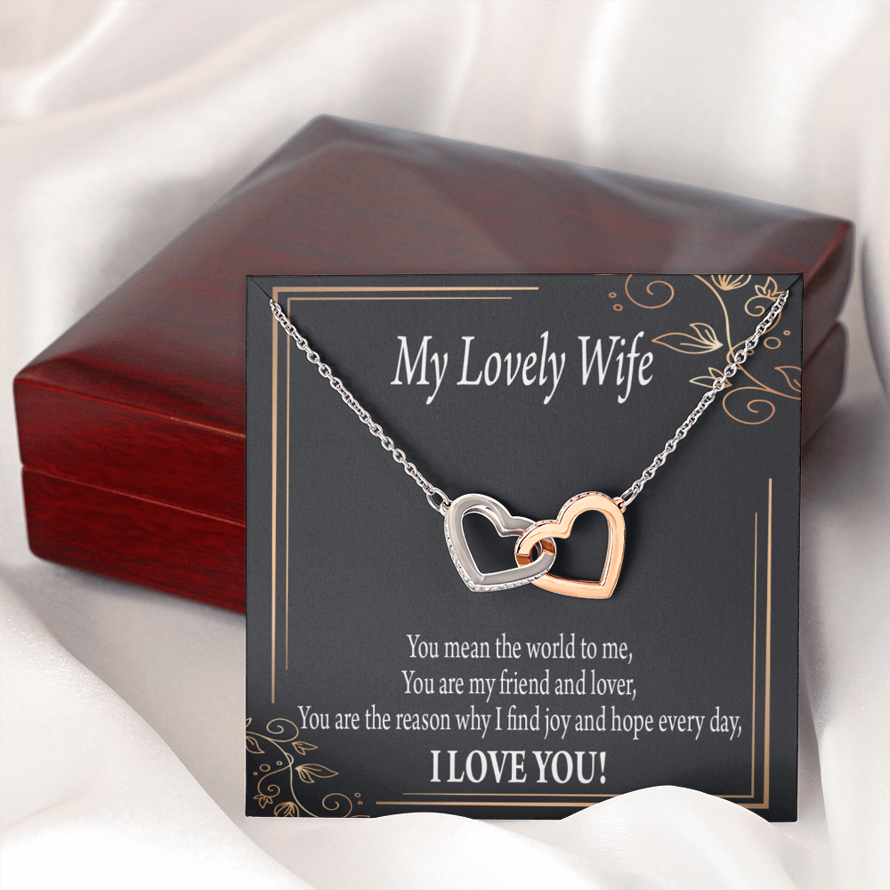 To My Wife You Are The Reason Inseparable Necklace-Express Your Love Gifts