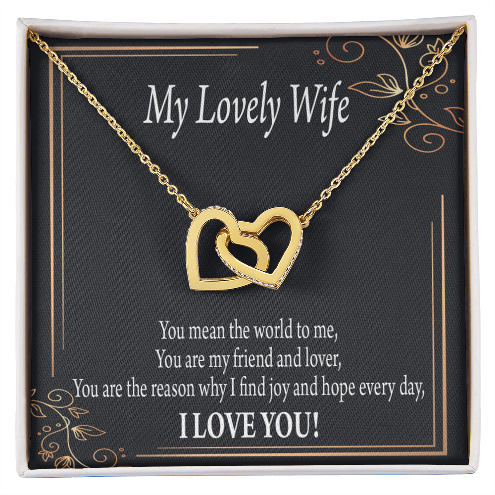 To My Wife You Are The Reason Inseparable Necklace-Express Your Love Gifts