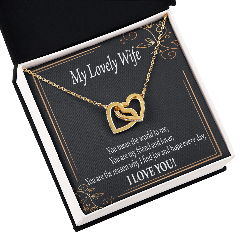 To My Wife You Are The Reason Inseparable Necklace-Express Your Love Gifts