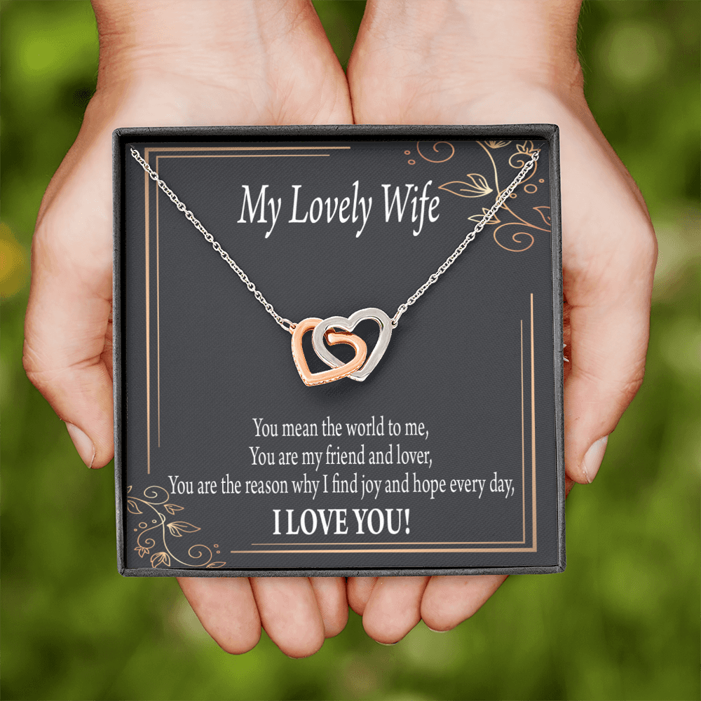 To My Wife You Are The Reason Inseparable Necklace-Express Your Love Gifts