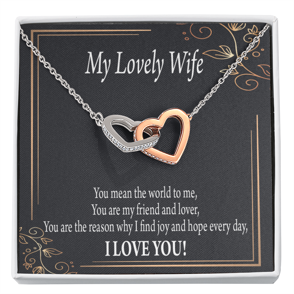 To My Wife You Are The Reason Inseparable Necklace-Express Your Love Gifts