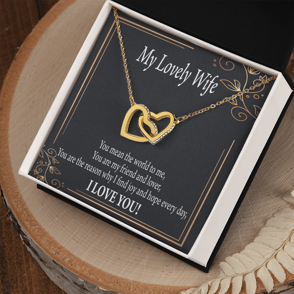 To My Wife You Are The Reason Inseparable Necklace-Express Your Love Gifts