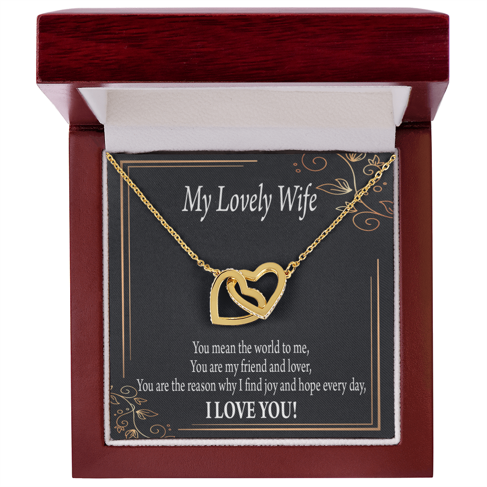 To My Wife You Are The Reason Inseparable Necklace-Express Your Love Gifts