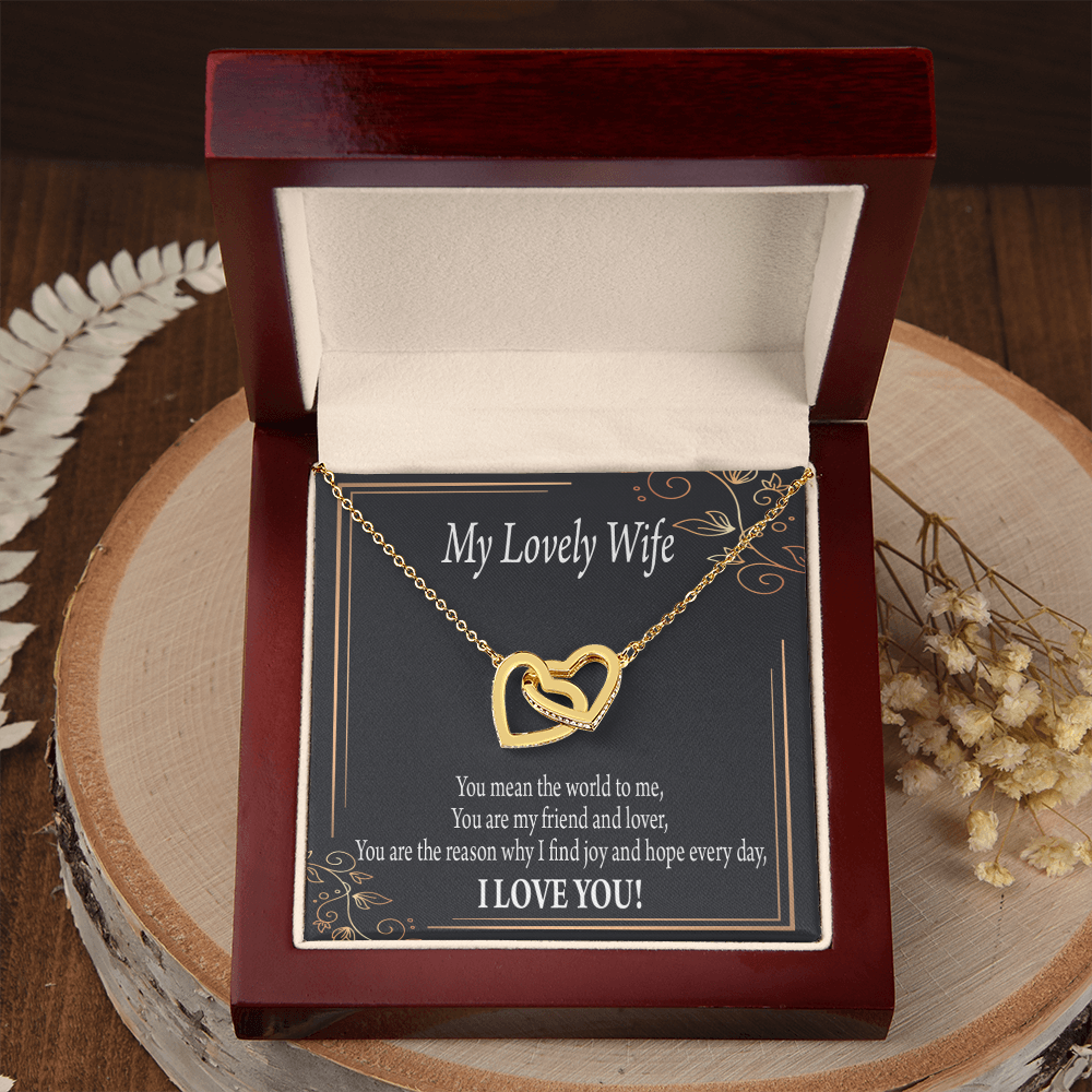 To My Wife You Are The Reason Inseparable Necklace-Express Your Love Gifts