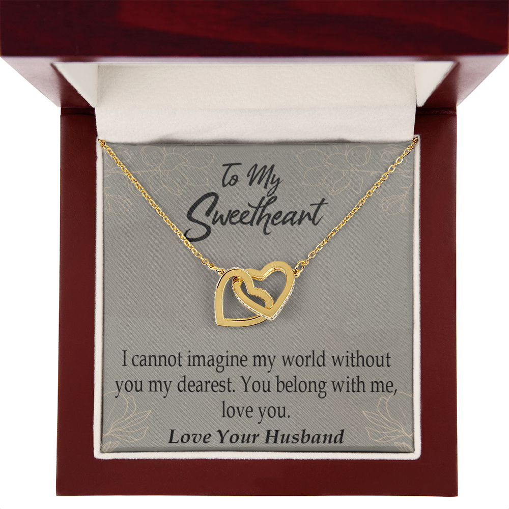 To My Wife You Belong With Me Inseparable Necklace-Express Your Love Gifts